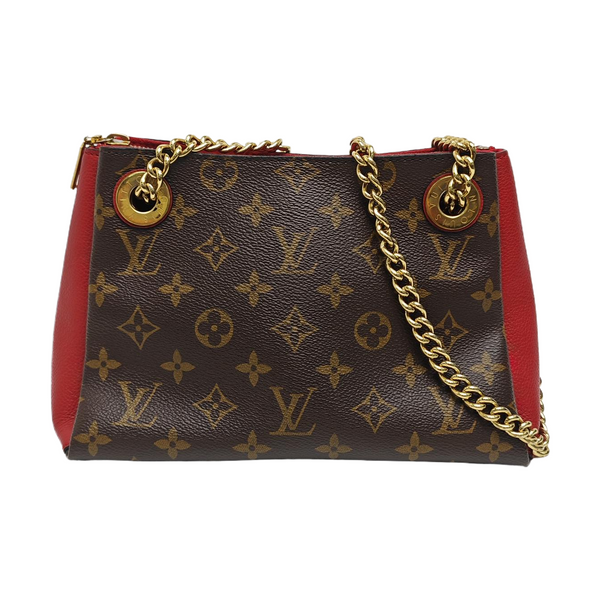 SURENE BB Monogram Coated Canvas Brown