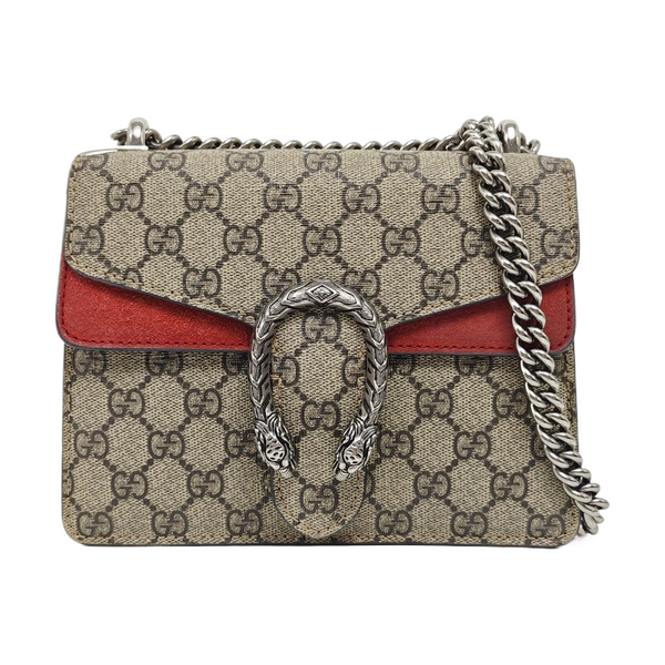 Dionysus Mini Monogram Coated Canvas Beige