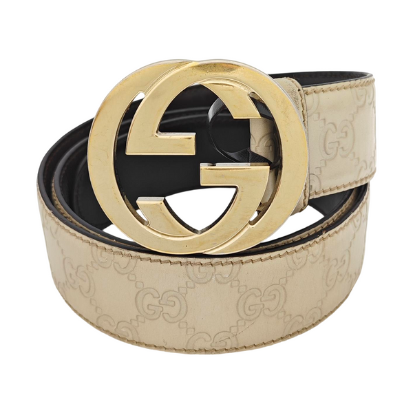 Leather Belt White