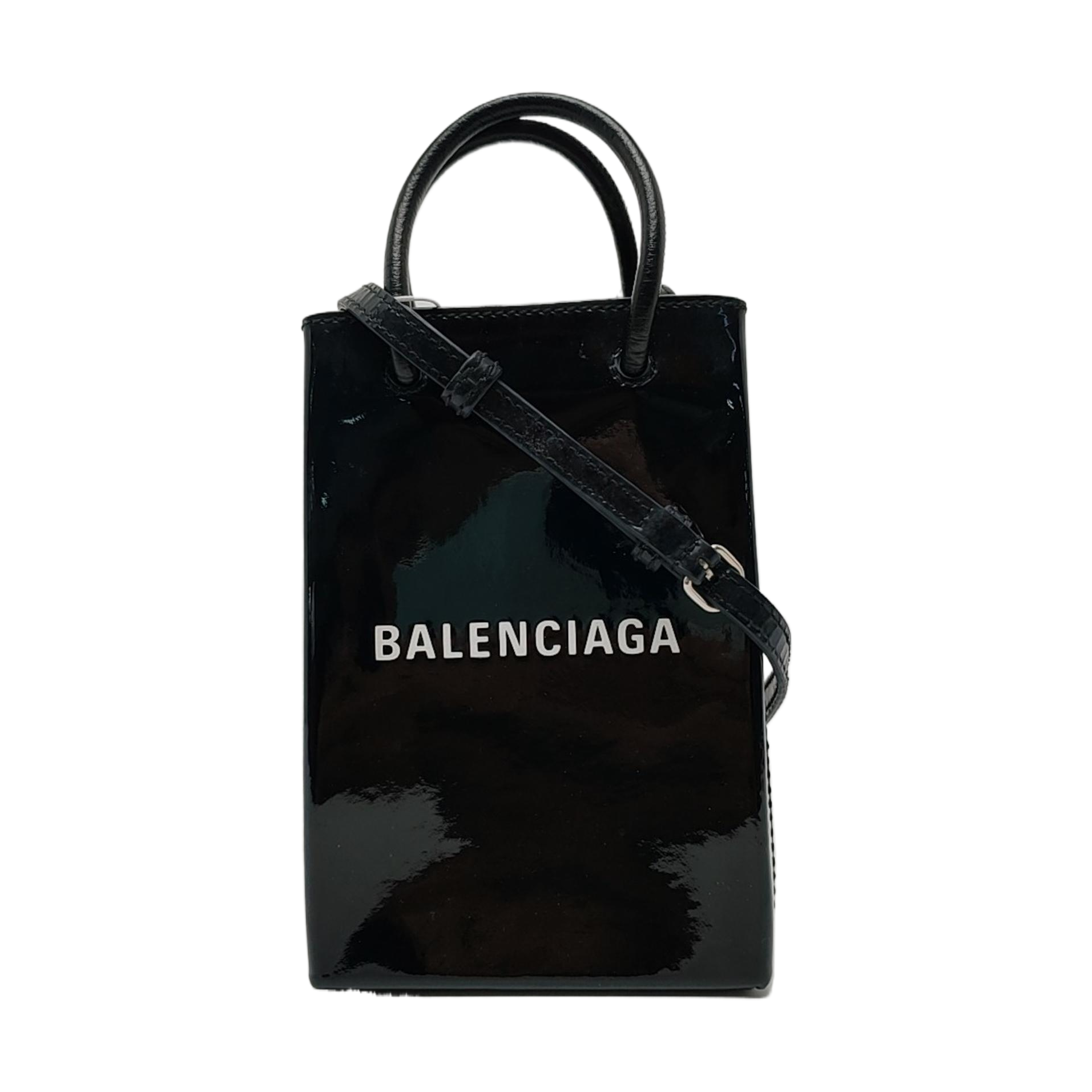 Shopping Bag Calfskin Black