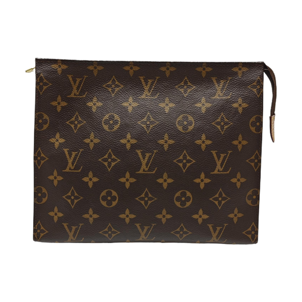 TOILET POCKET 26 Monogram Coated Canvas Brown