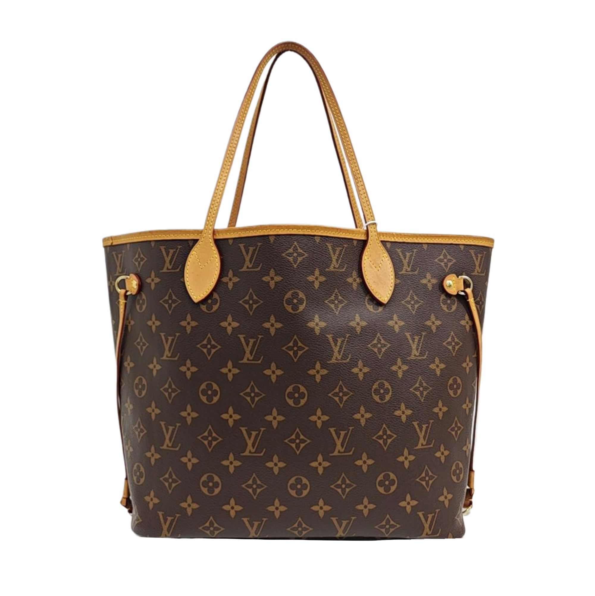 NEVERFULL MM Monogram Coated Canvas Brown
