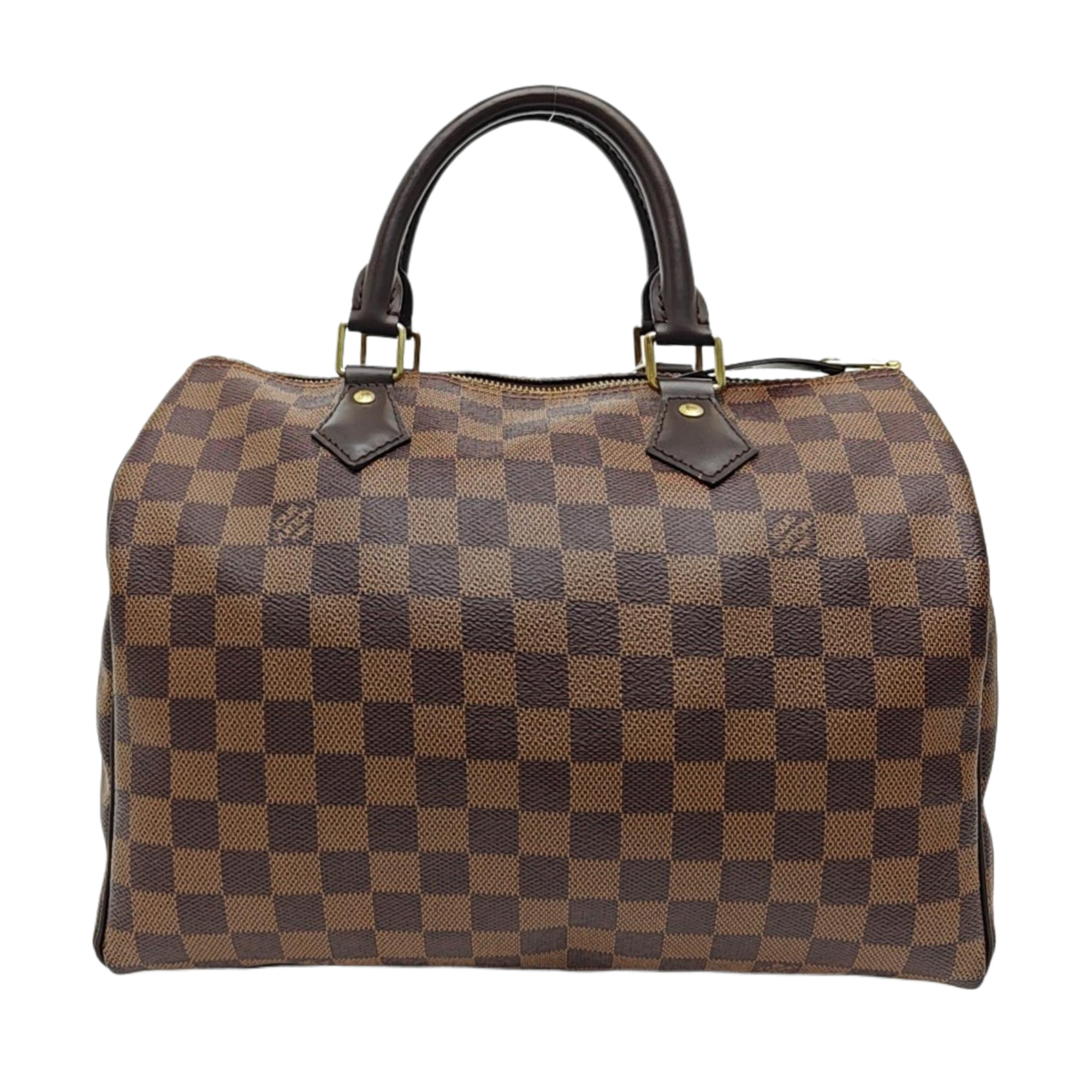 SPEEDY 25 Damier Ebene Coated Canvas Brown