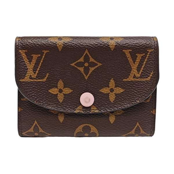 ROSALIE Monogram Coated Canvas Brown Card Holder