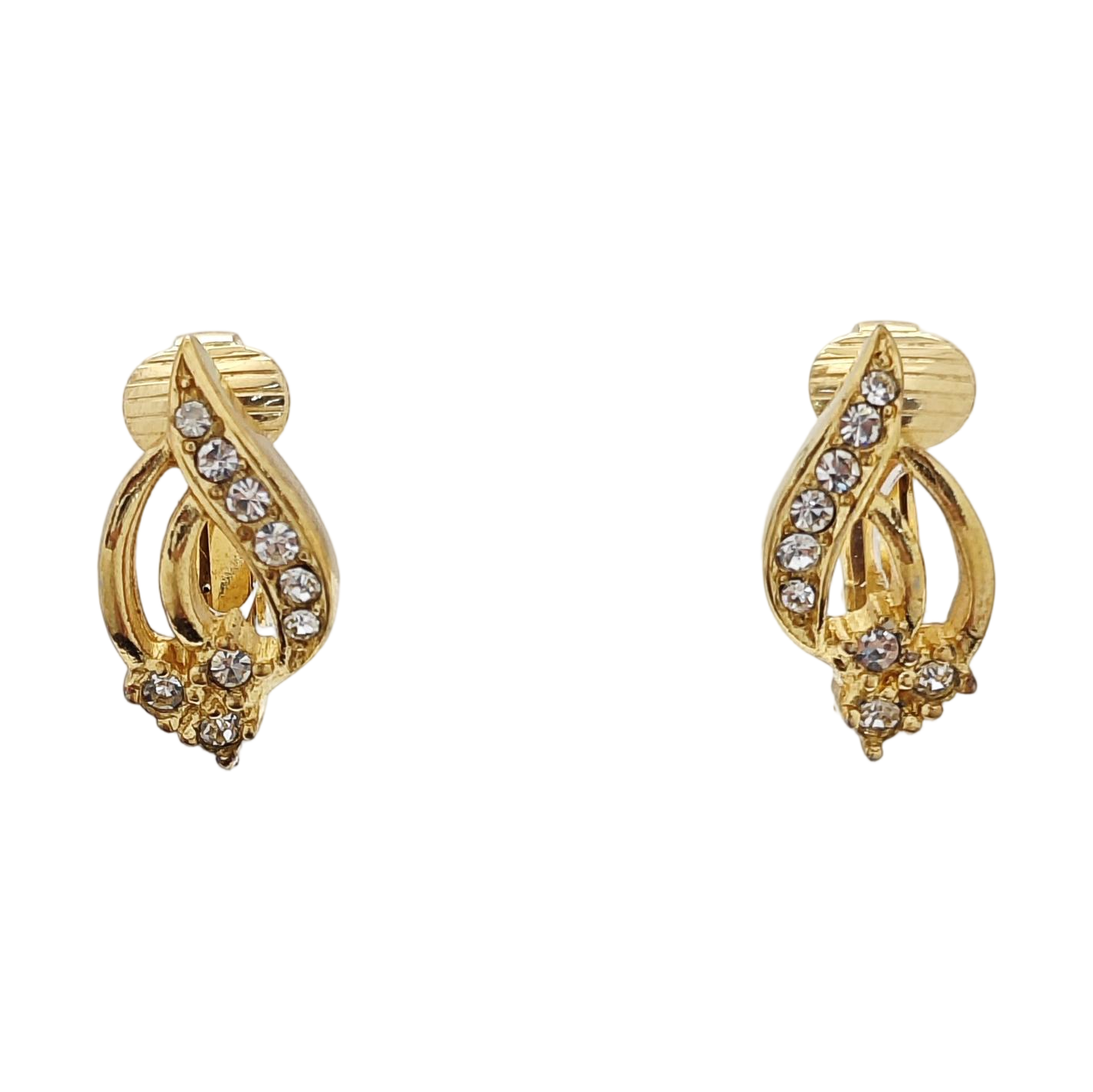 Metal Gold Clip On Earrings
