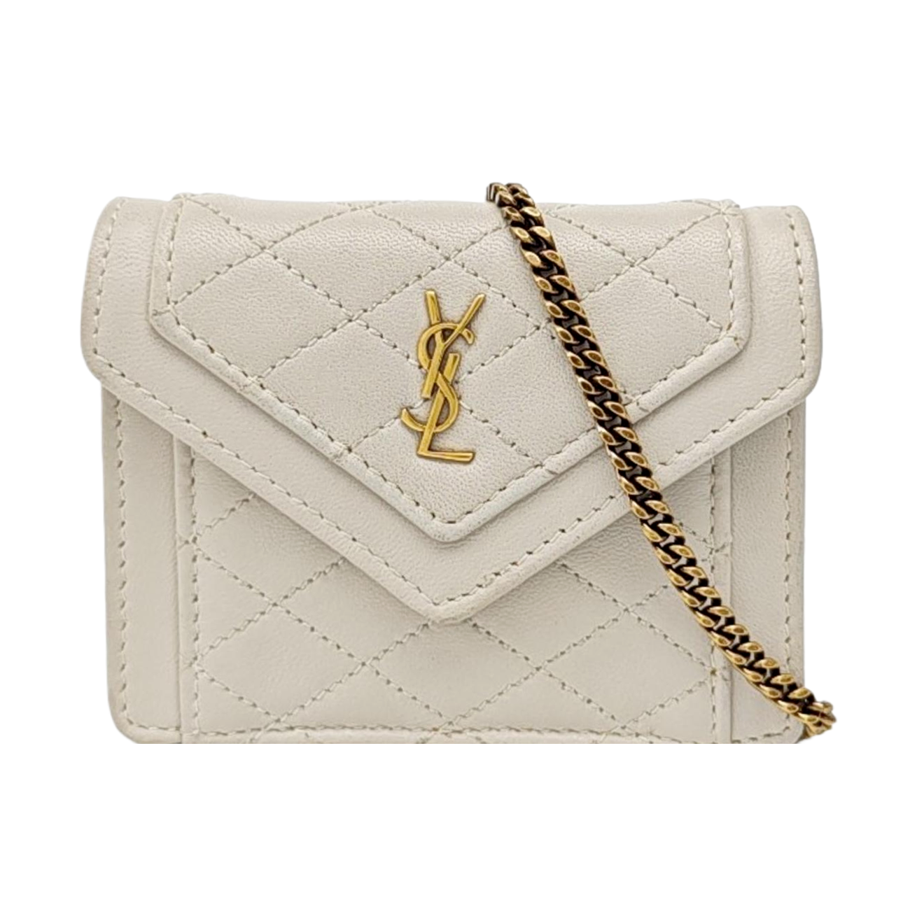 GABY Quilted Lambskin White
