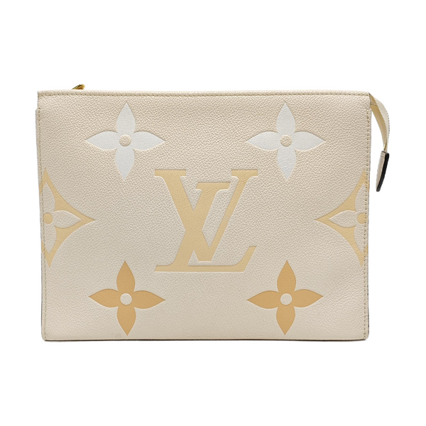 TOILET POCKET 26 Calfskin Beige