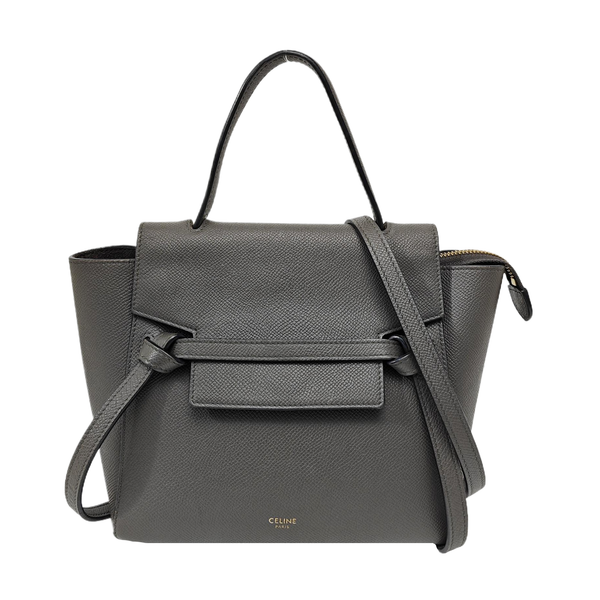BELT Nano Calfskin Gray