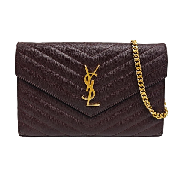 MONOGRAM Medium Chevron Calfskin Red