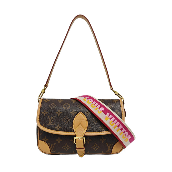 DIANE Monogram Coated Canvas Brown