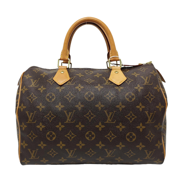 SPEEDY 30 Monogram Coated Canvas Brown