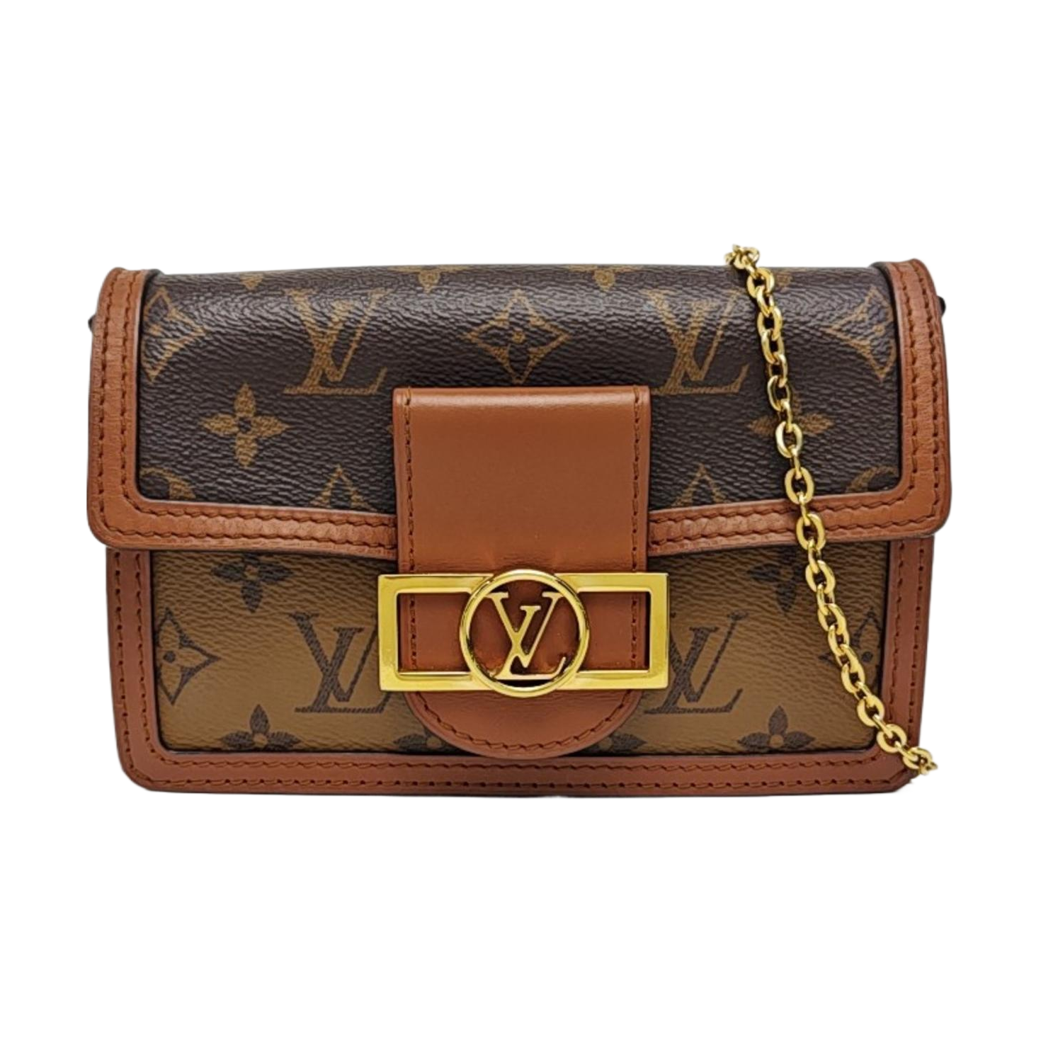 DAUPHINE WOC Monogram Coated Canvas Brown