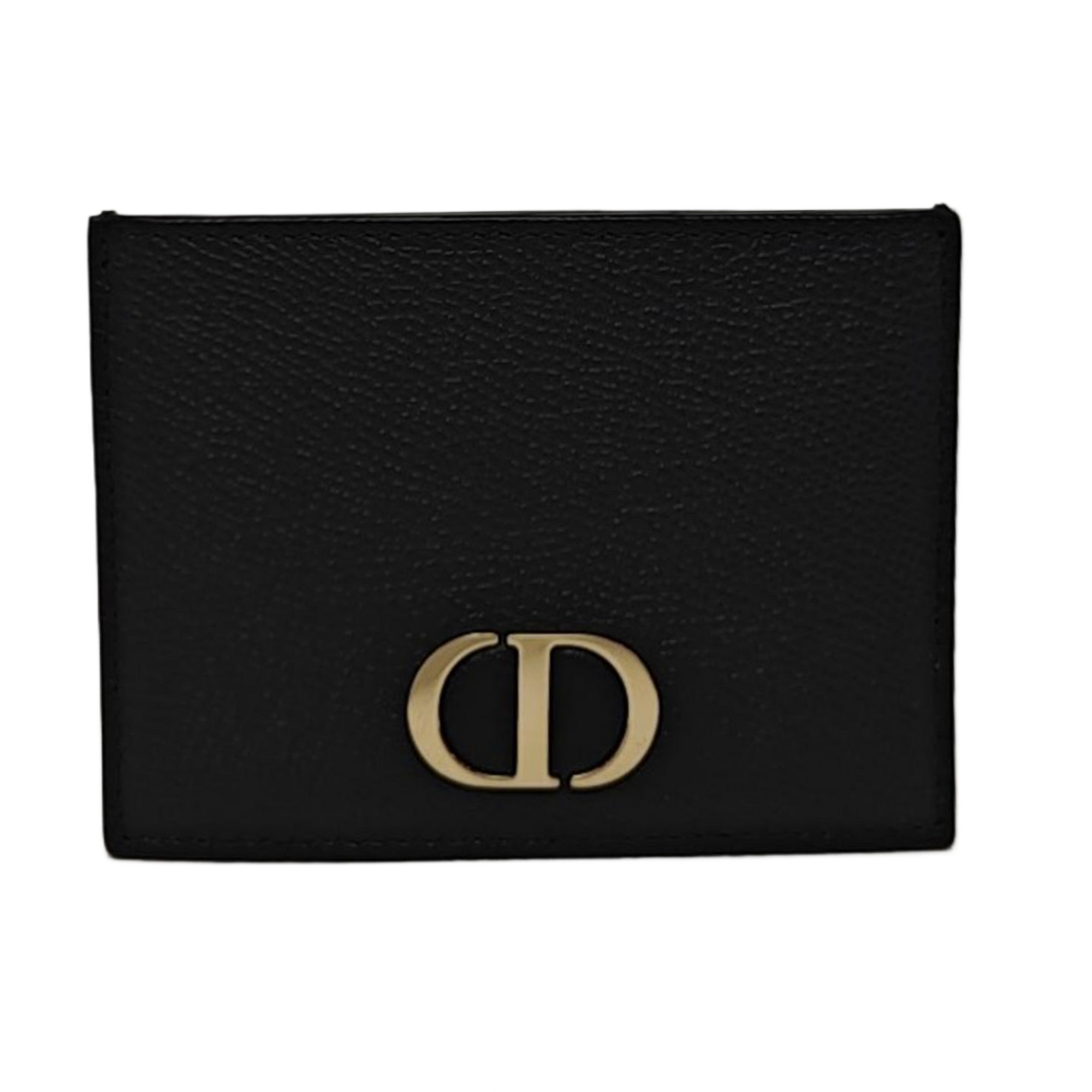Authenticated pre-owned  30 Montaigne Calfskin Black Card Holder - Card Holder at Looply