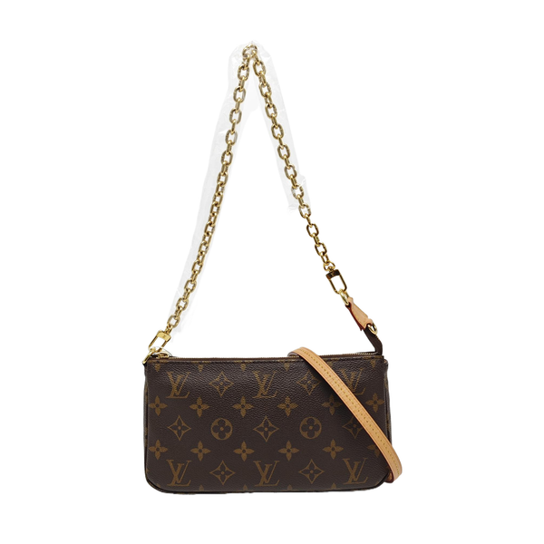 ACCESSOIRES GM Monogram Coated Canvas Brown