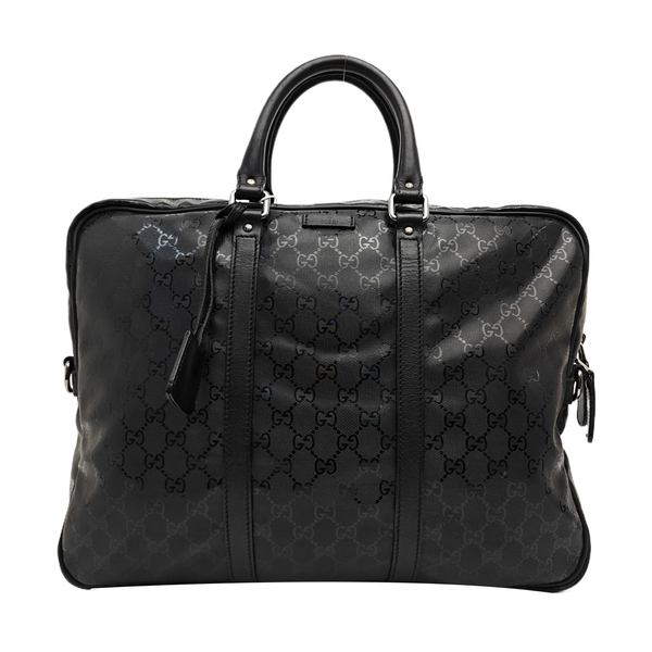 GG Imprime Monogram Coated Canvas Black