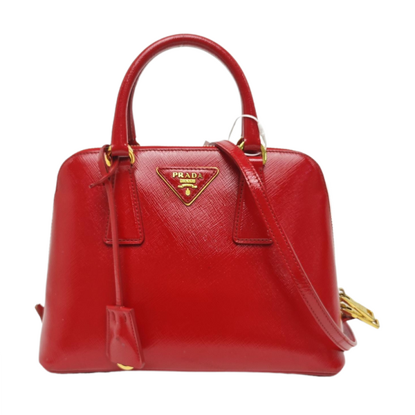 Promenade Small Saffiano Calfskin Red