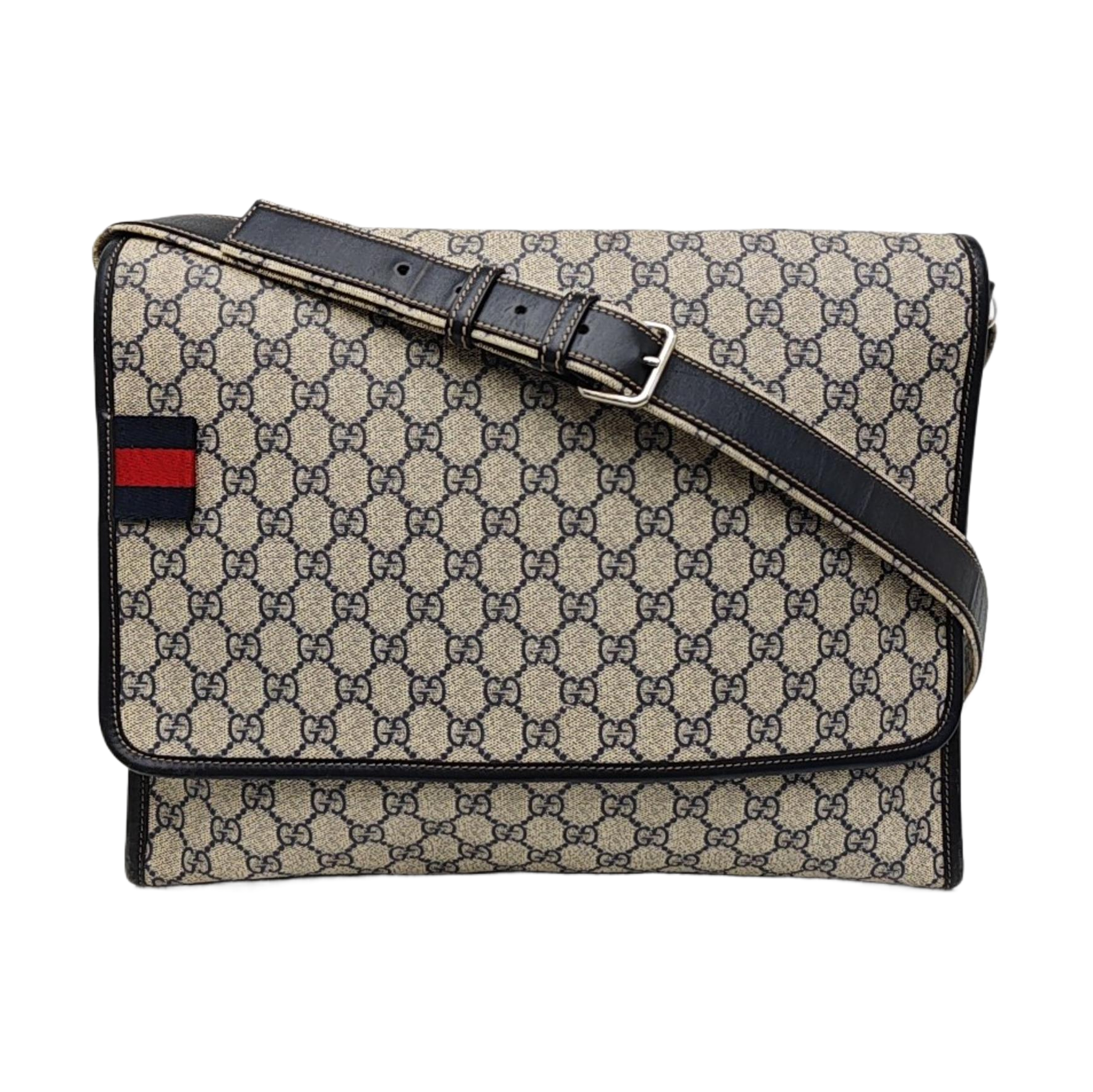 Monogram Coated Canvas Shoulder Bag Beige