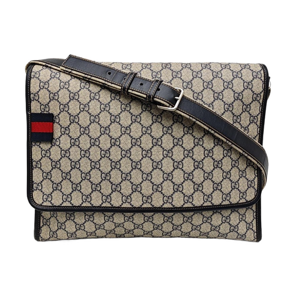Monogram Coated Canvas Shoulder Bag Beige