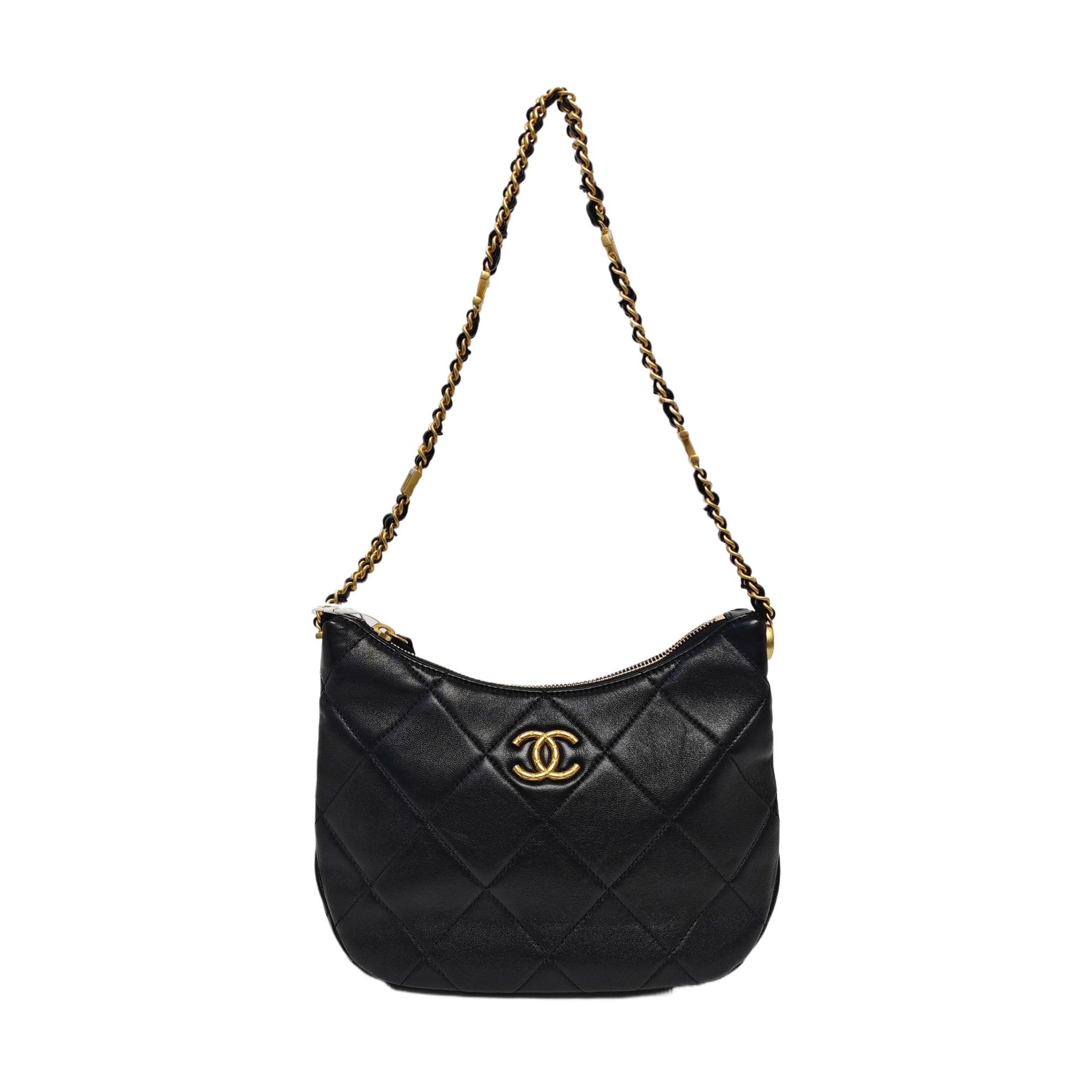 23K Quilted Lambskin Black