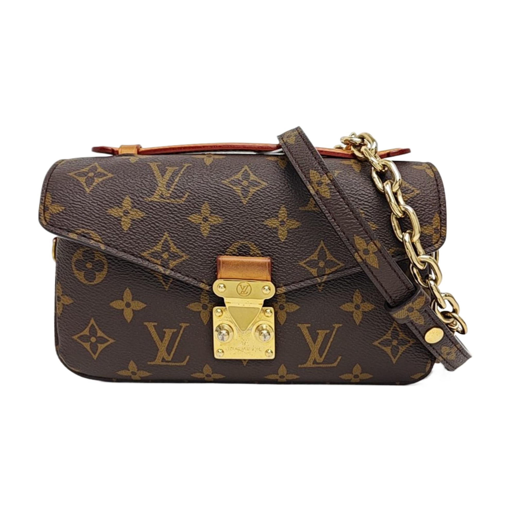 MÉTIS EAST WEST Monogram Coated Canvas Brown
