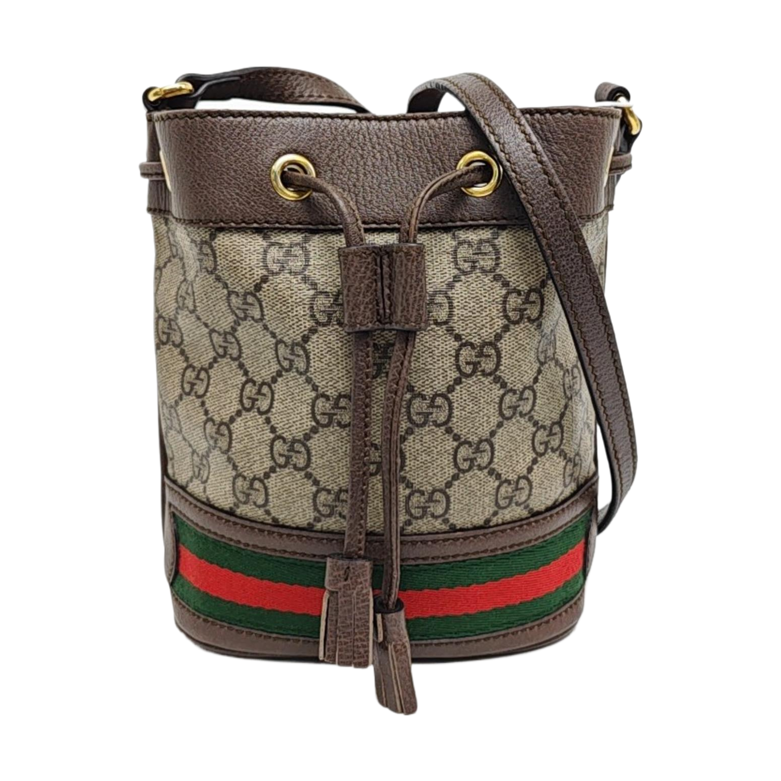 Ophidia Mini Monogram Coated Canvas Beige