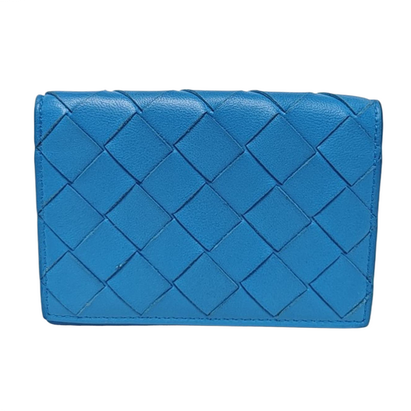 Calfskin Card Holder Blue