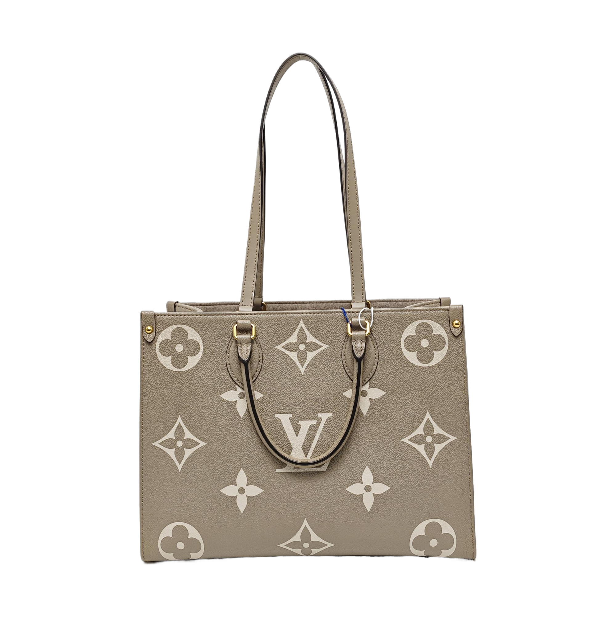 ONTHEGO MM Monogram Calfskin Gray