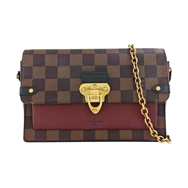 VAVIN Damier Ebene Coated Canvas Brown