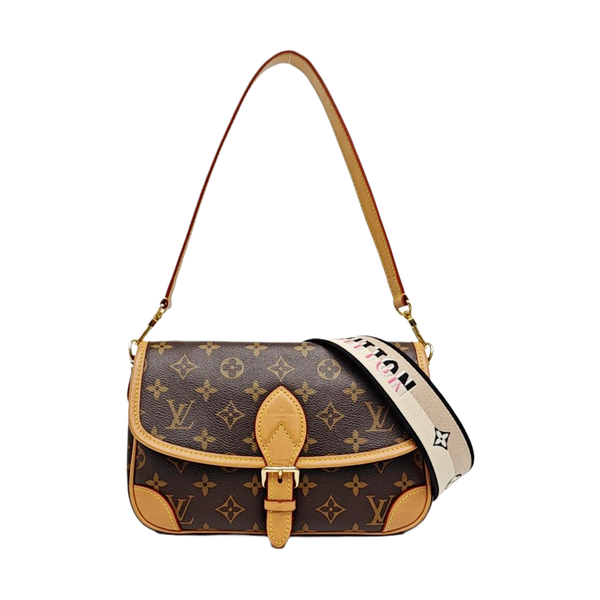 DIANE Monogram Coated Canvas Brown