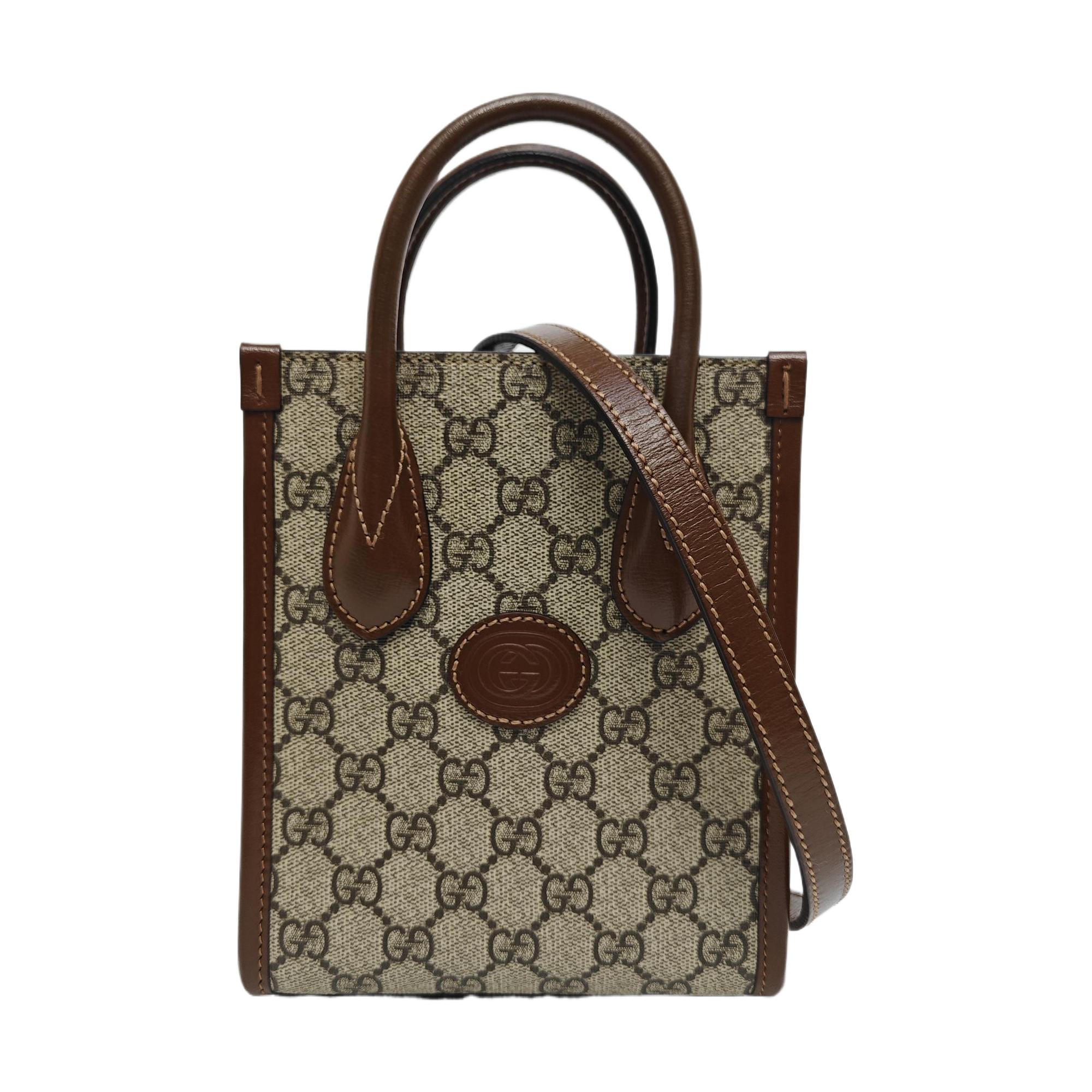Retro Mini Monogram Coated Canvas Beige