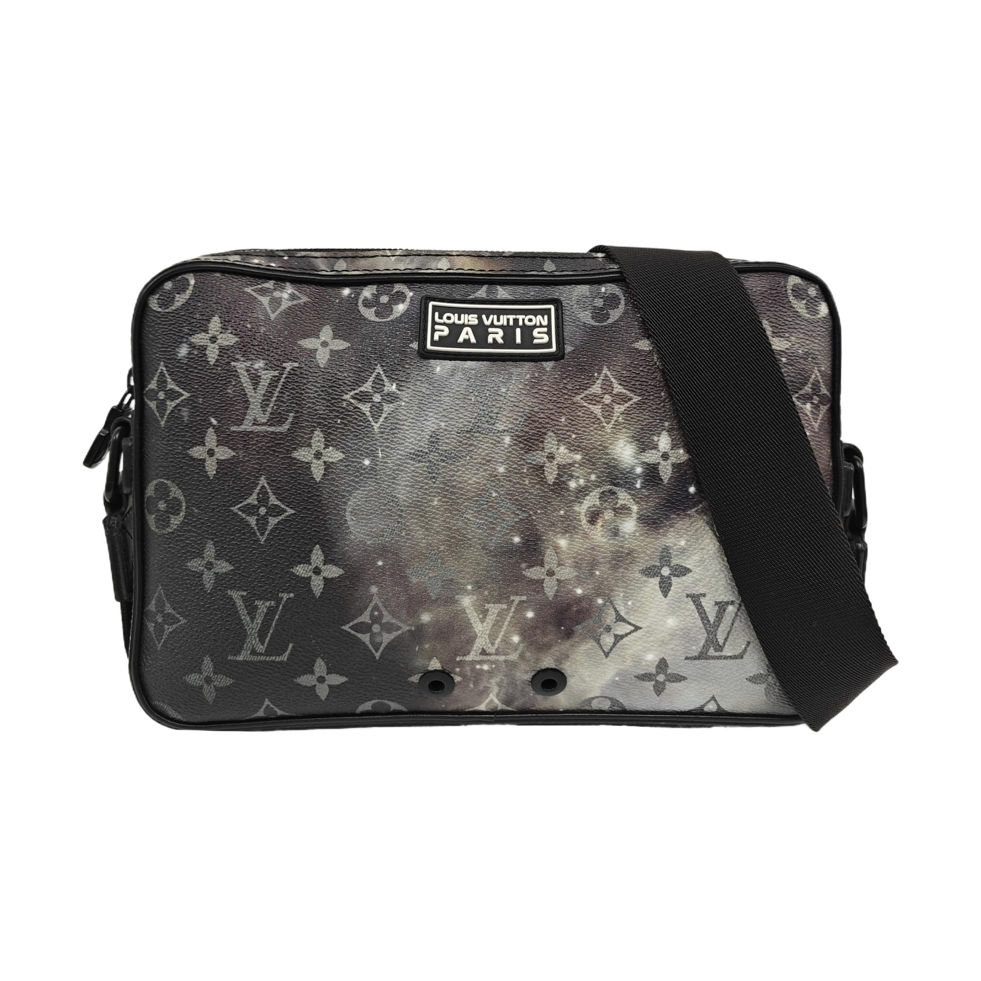 ALPHA Monogram Coated Canvas Gray