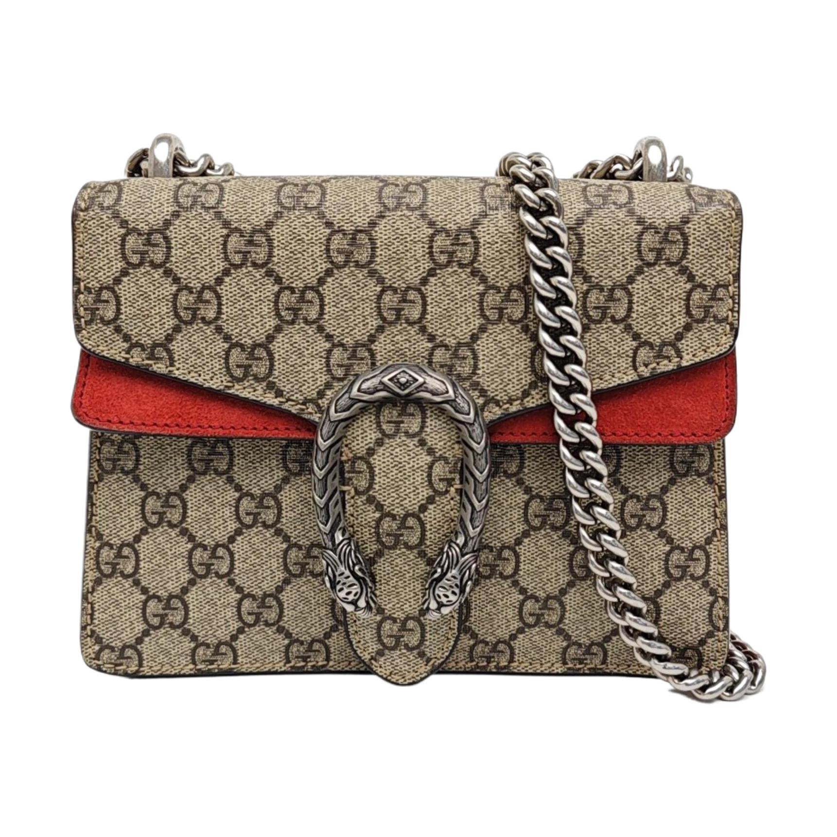 Dionysus Mini Monogram Coated Canvas Beige