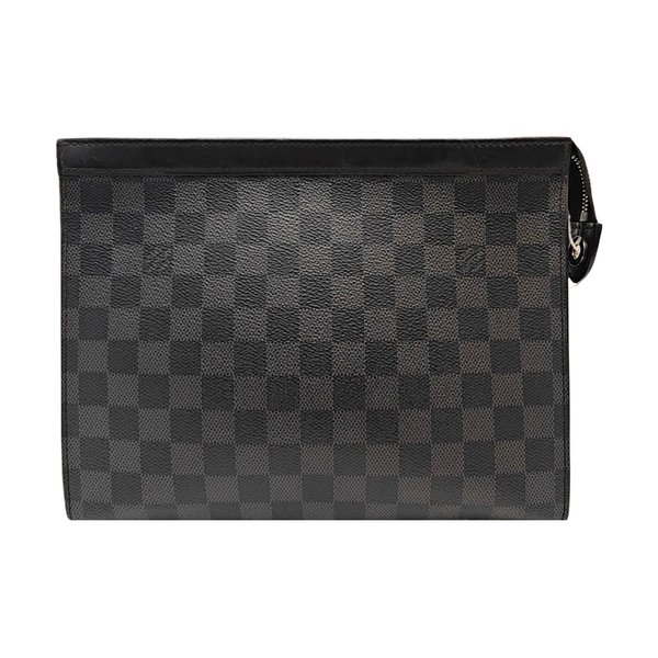 Pochette Voyag MM Damier Graphite Coated Canvas Gray