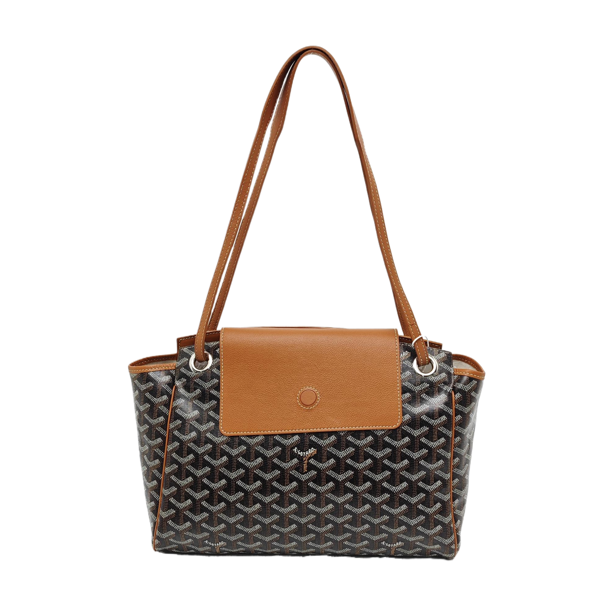 Rouette PM Coated Canvas Brown