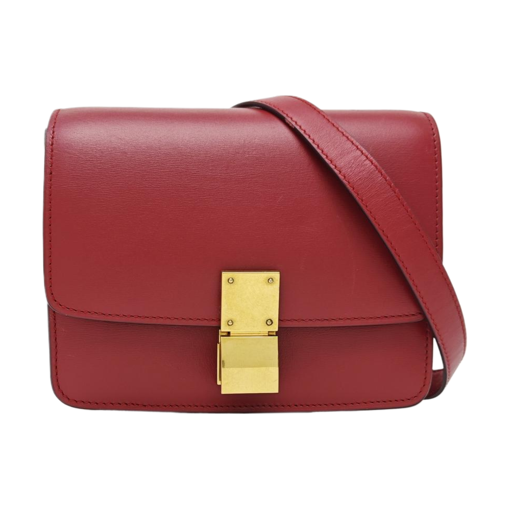 CLASSIC BOX Mini Calfskin Red