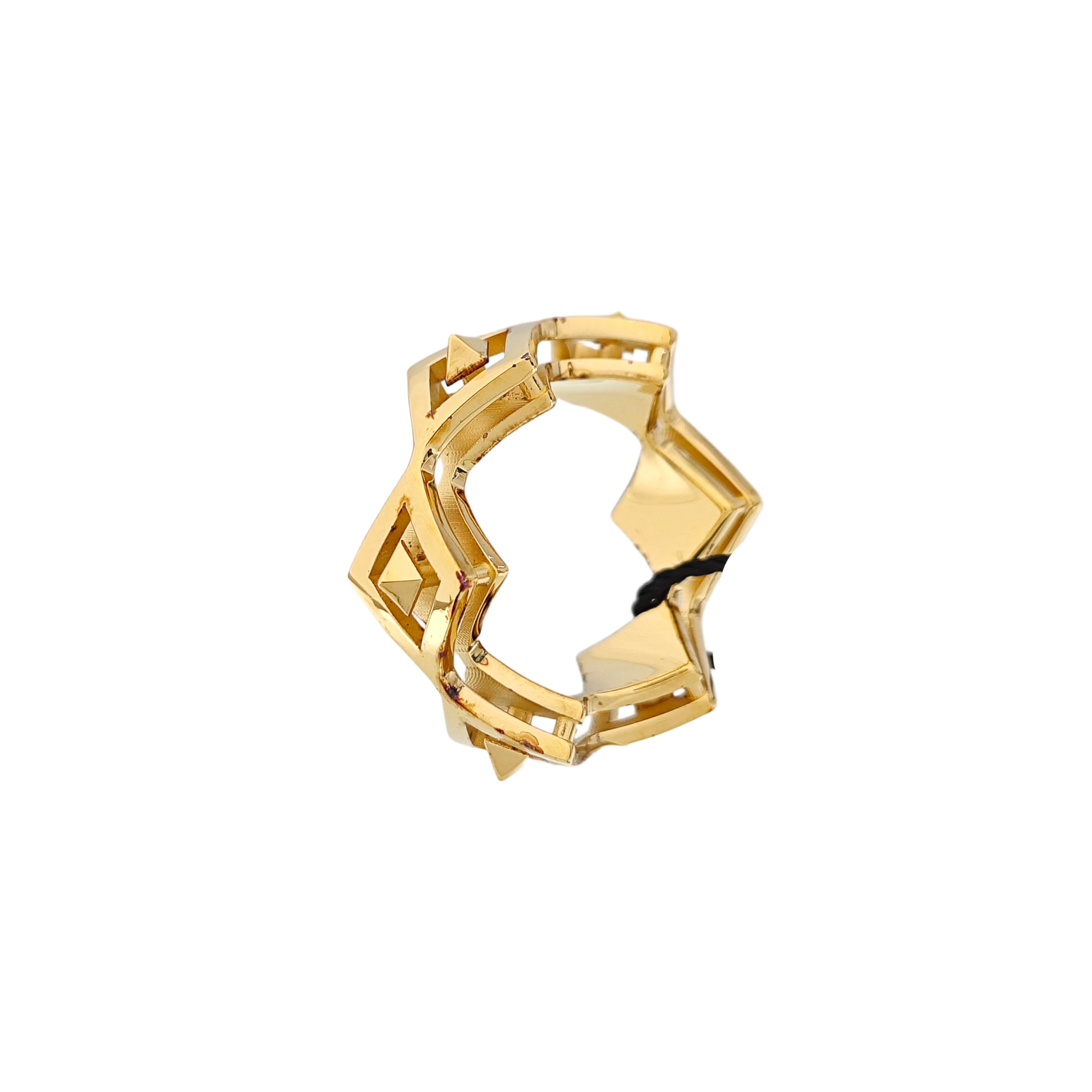 925 Sterling Silver Gold Ring EU 57