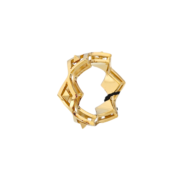 925 Sterling Silver Gold Ring EU 57