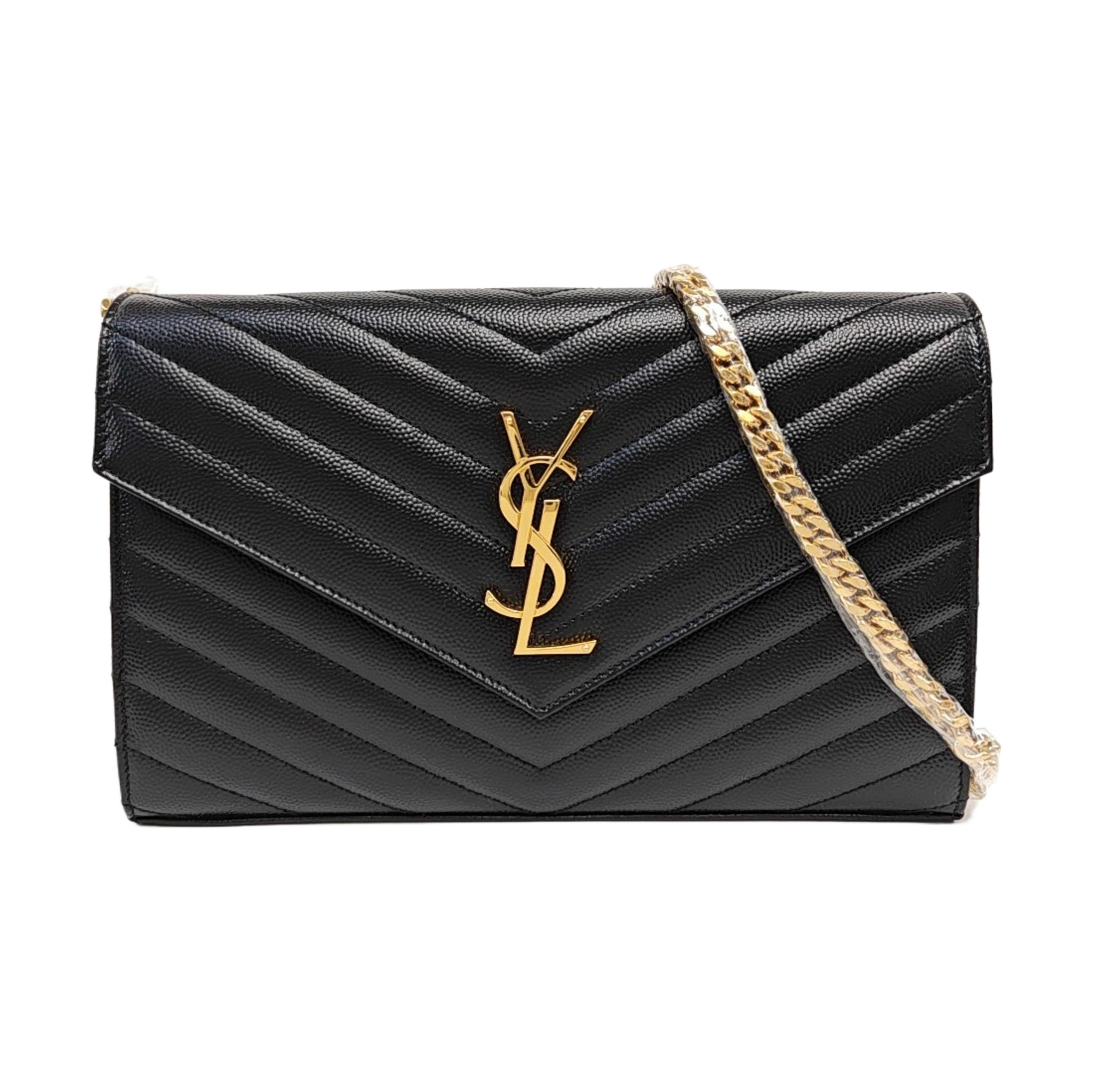 MONOGRAM Medium Chevron Calfskin Black