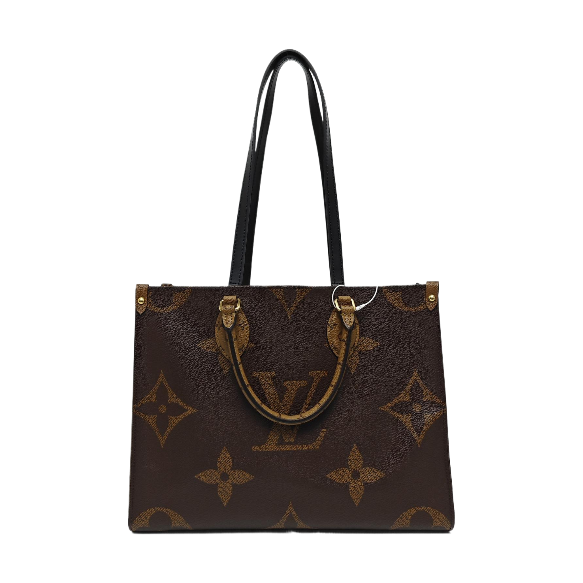 Authenticated pre-owned  ONTHEGO MM Monogram Coated Canvas Brown - Tote Bag at Looply