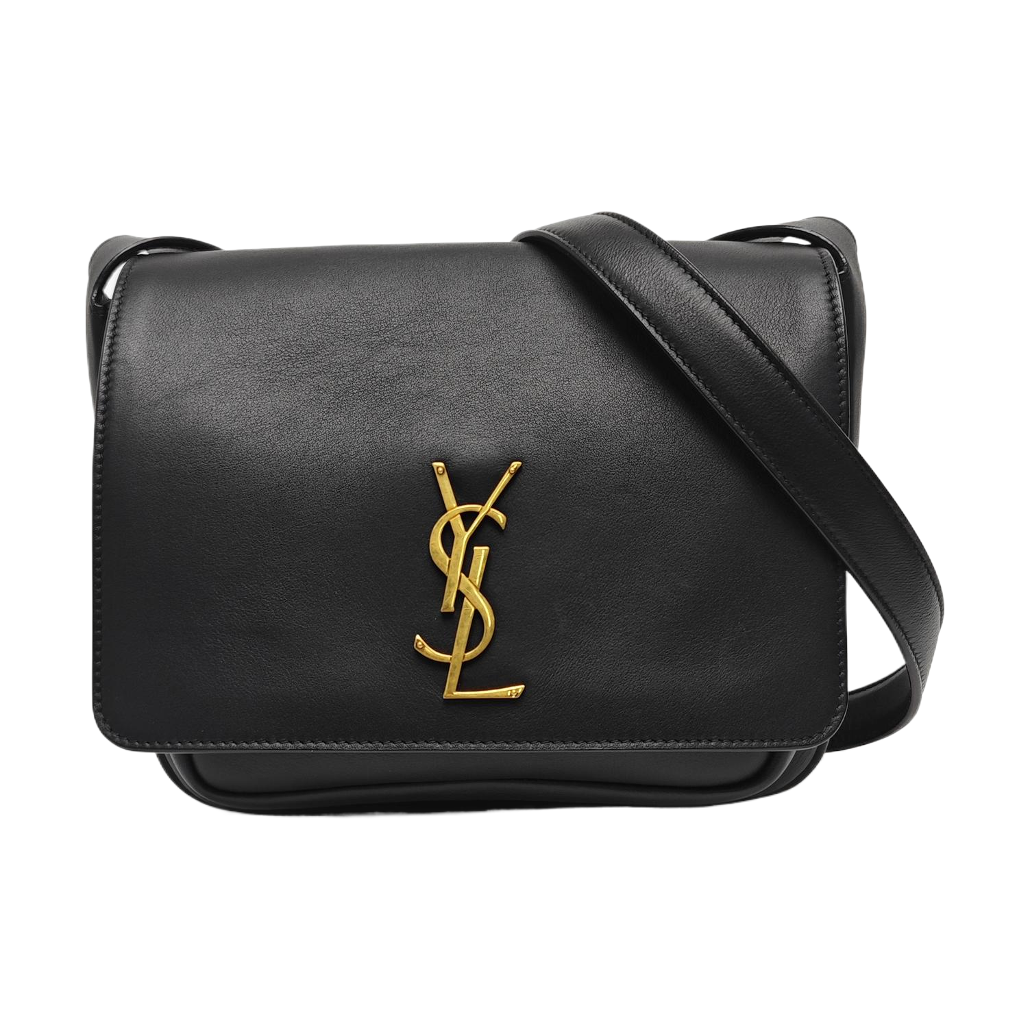 Calfskin Shoulder Bag Black