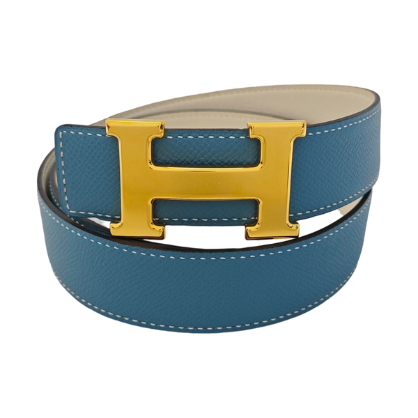 Leather Belt Blue