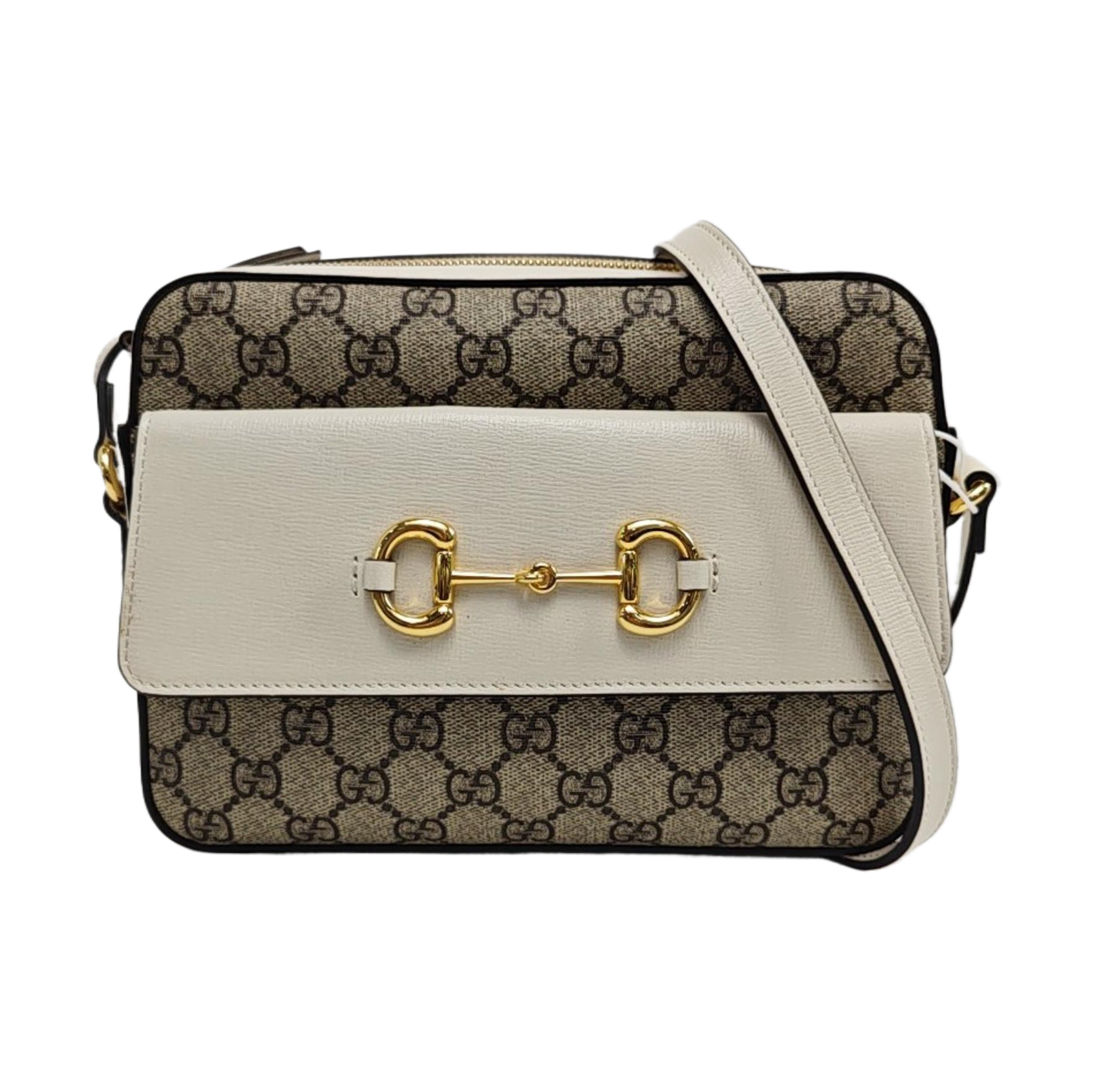 Authenticated pre-owned  Horsebit 1955 Small Coated Canvas Multicolor - Shoulder Bag at Looply