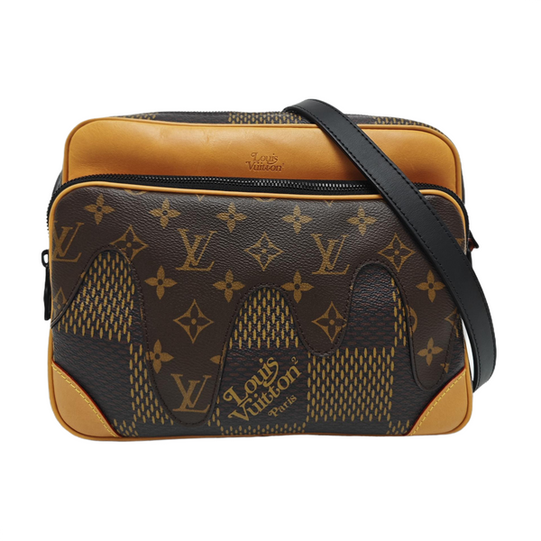 NIL Damier Ebene Calfskin Brown