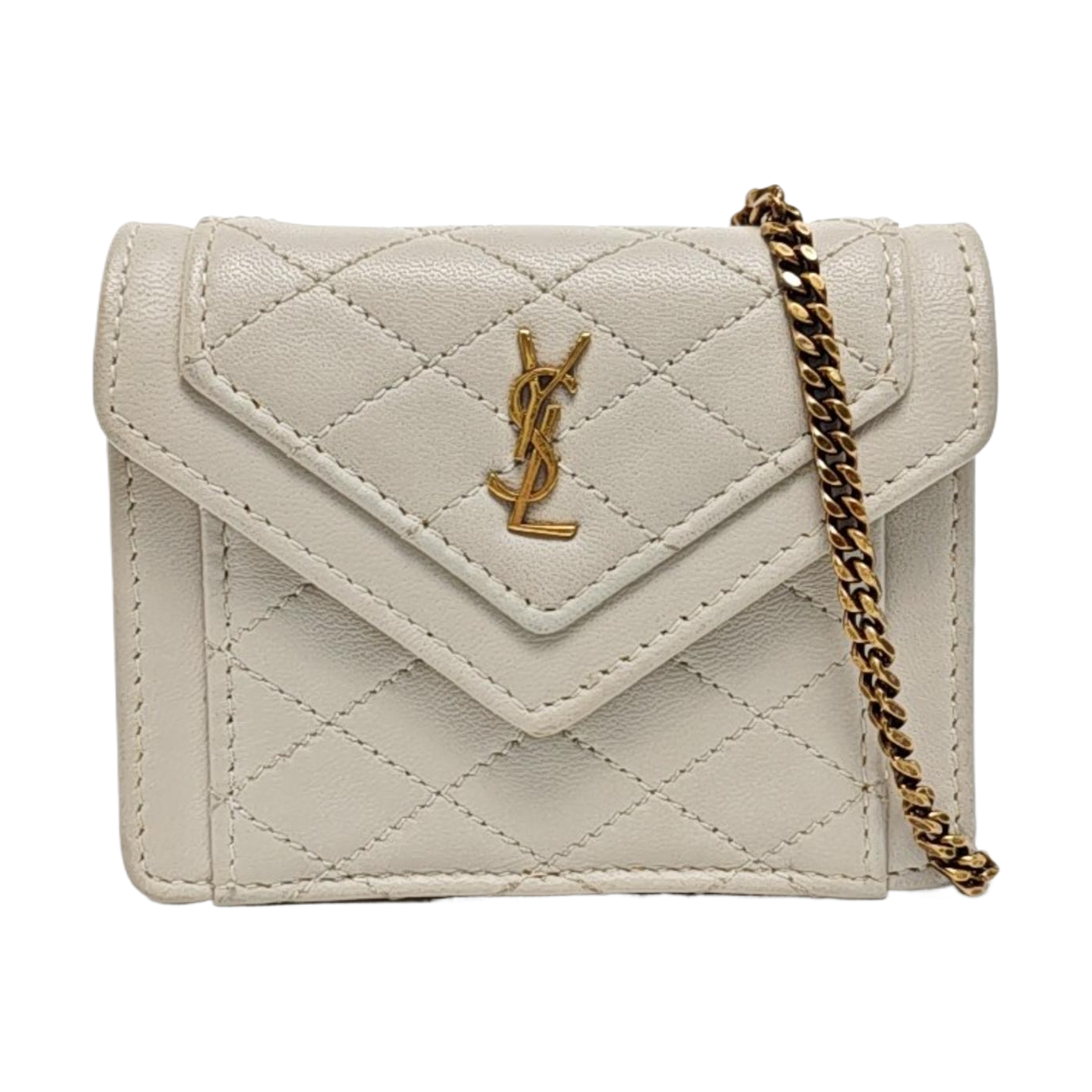 GABY Quilted Lambskin White