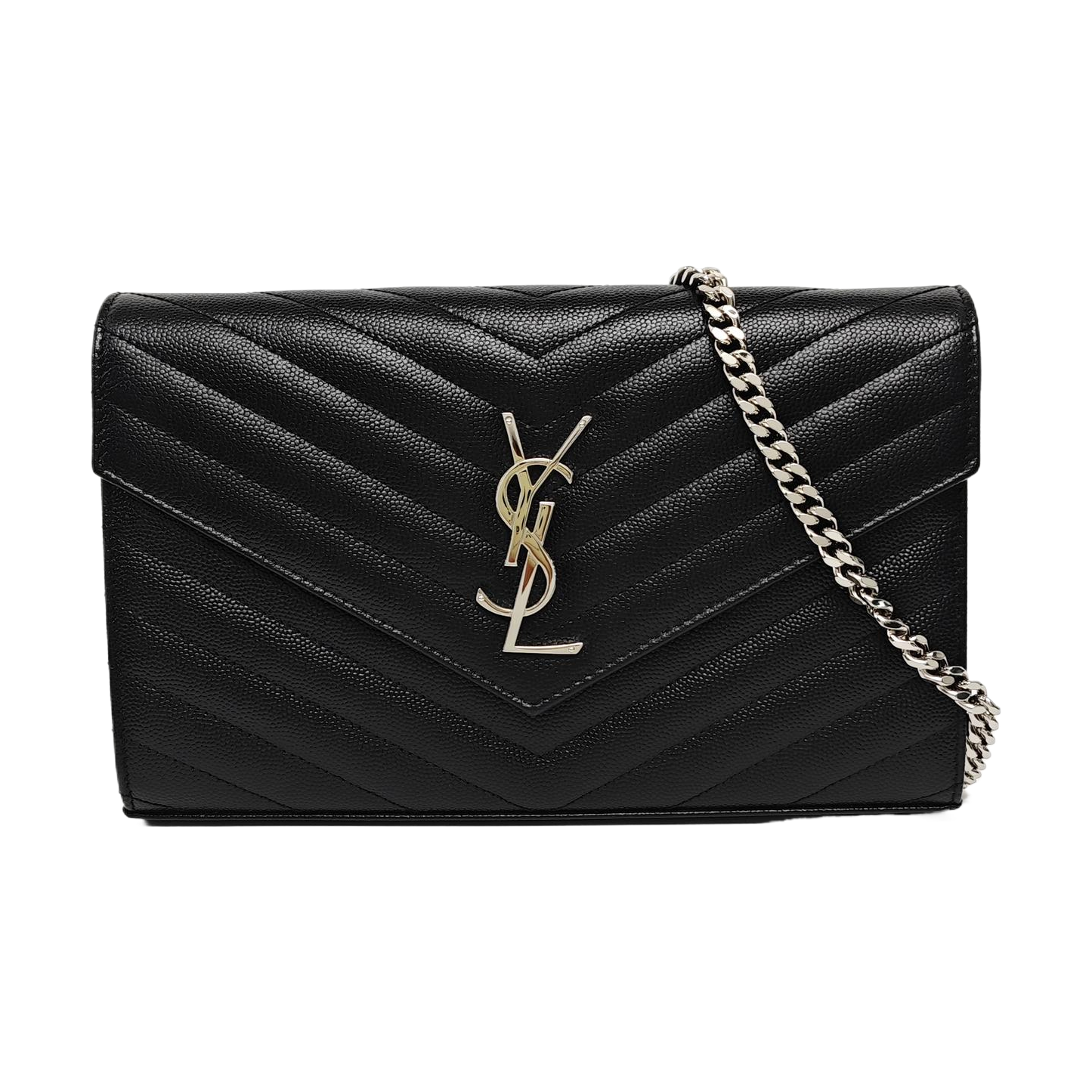 MONOGRAM Medium Chevron Calfskin Black