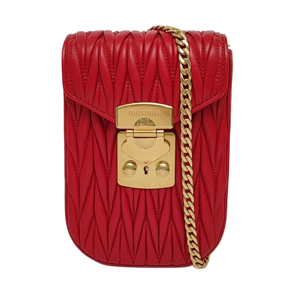 Matelassé Lambskin Red