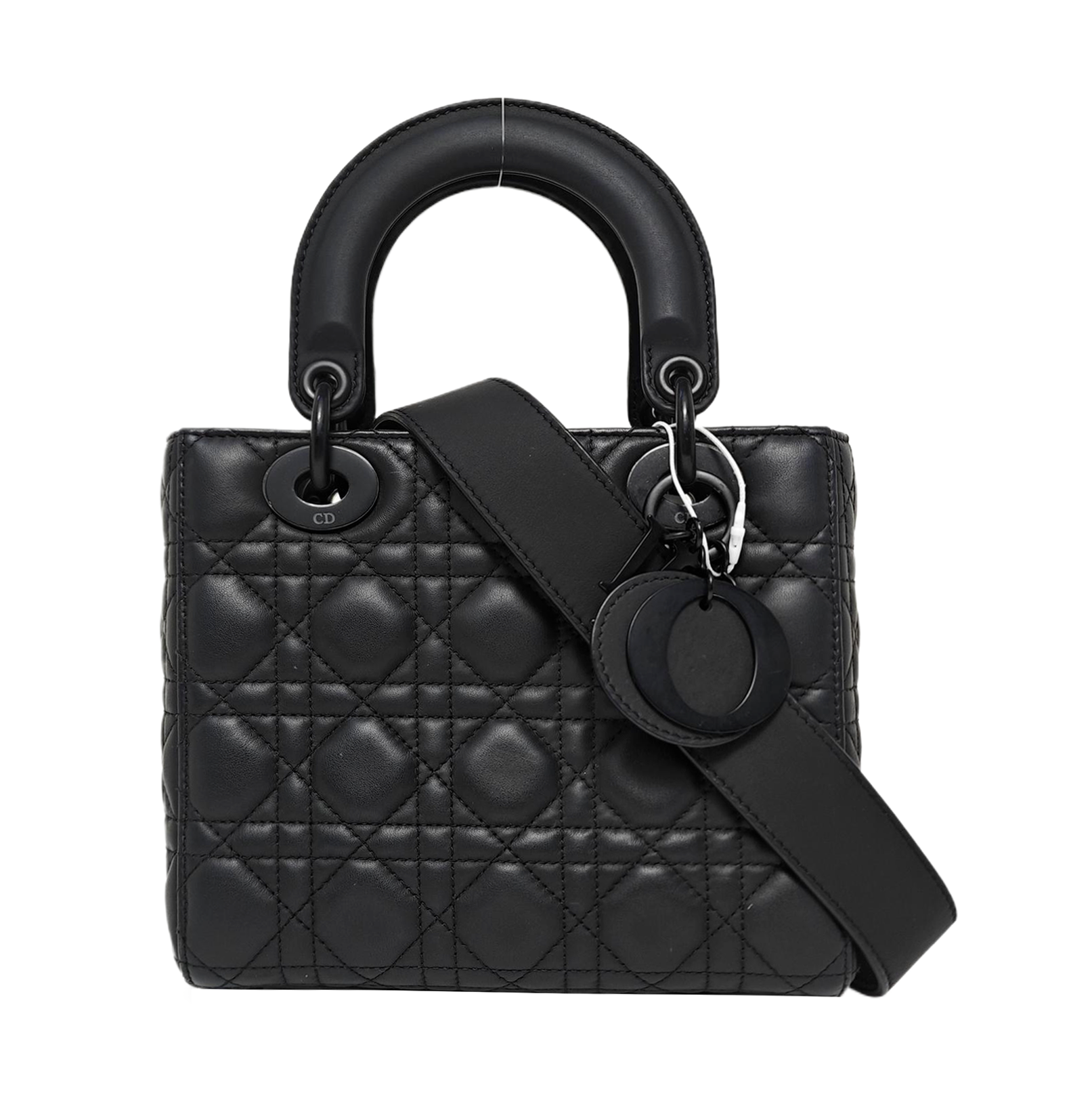 Lady Dior Small Cannage Calfskin Black