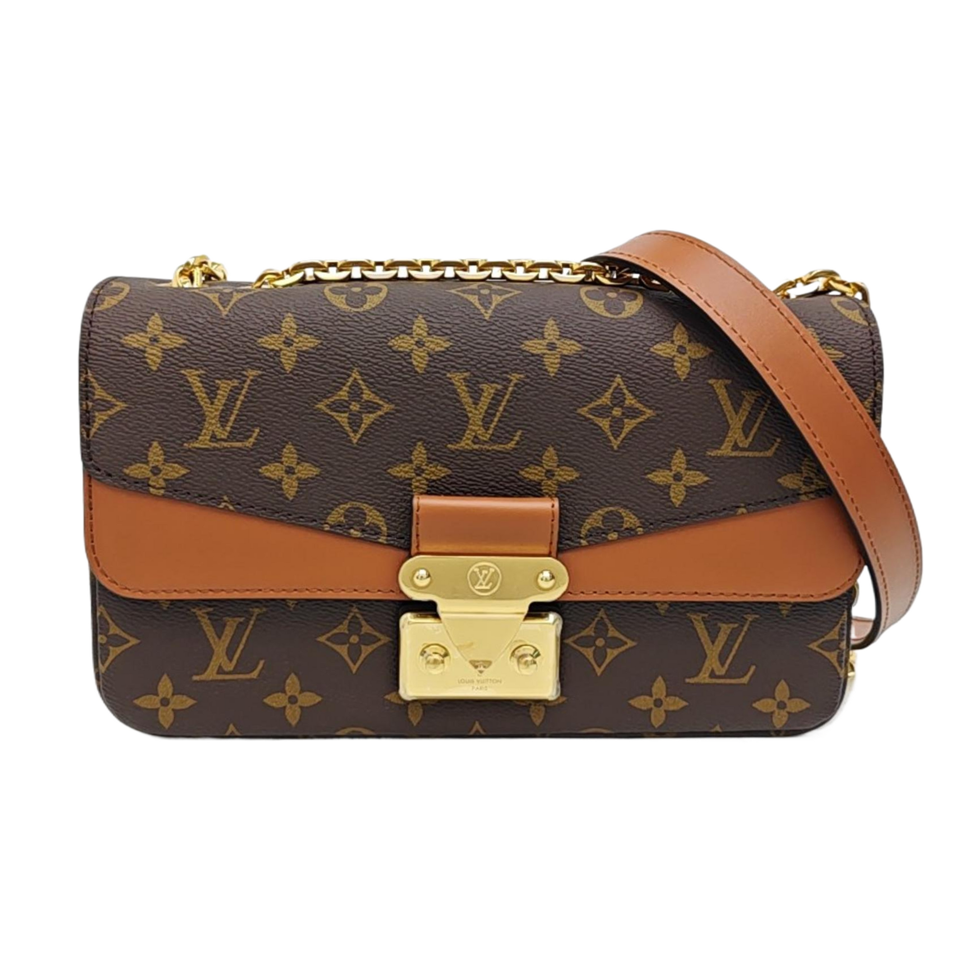 MARCEAU Monogram Coated Canvas Brown
