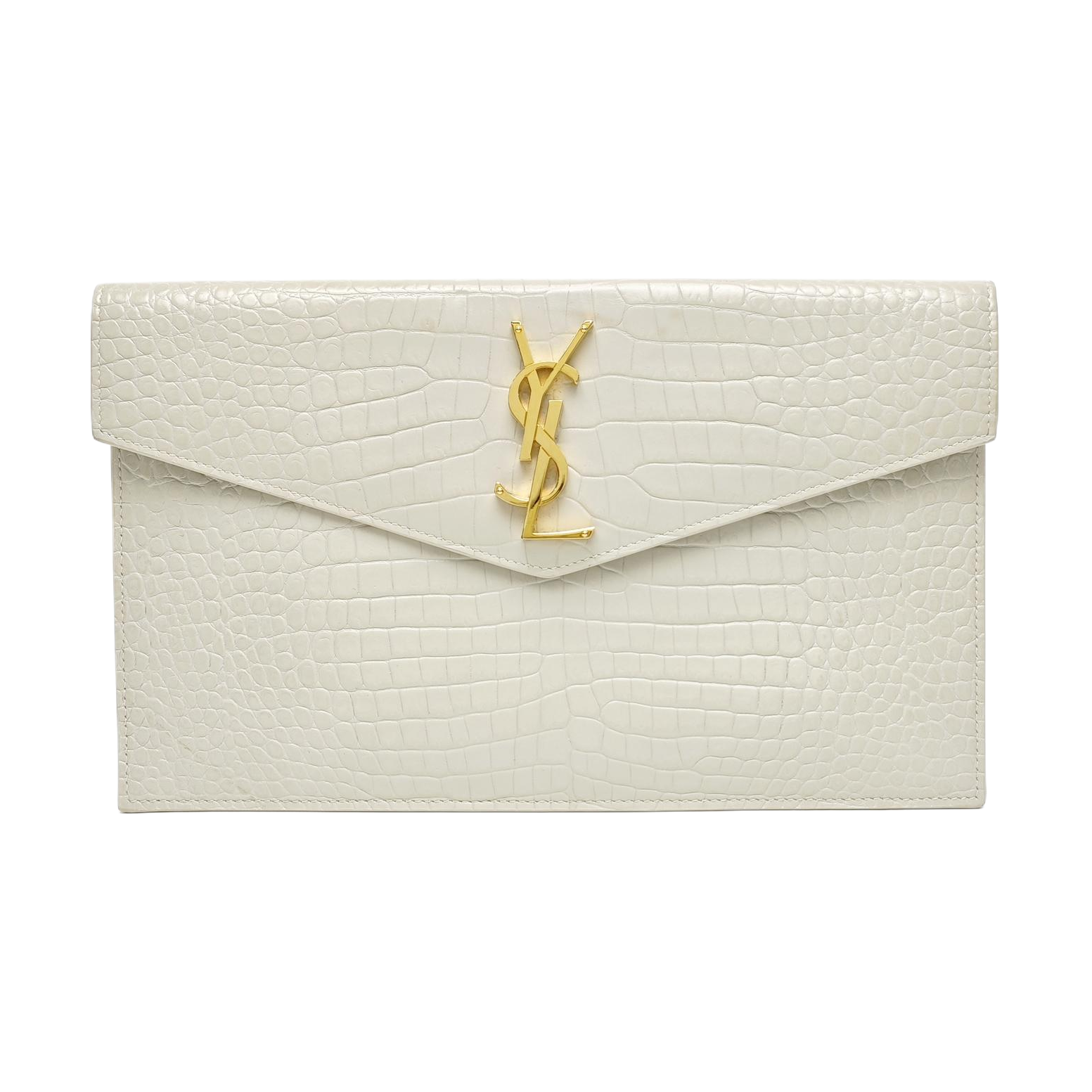 UPTOWN Small Calfskin White