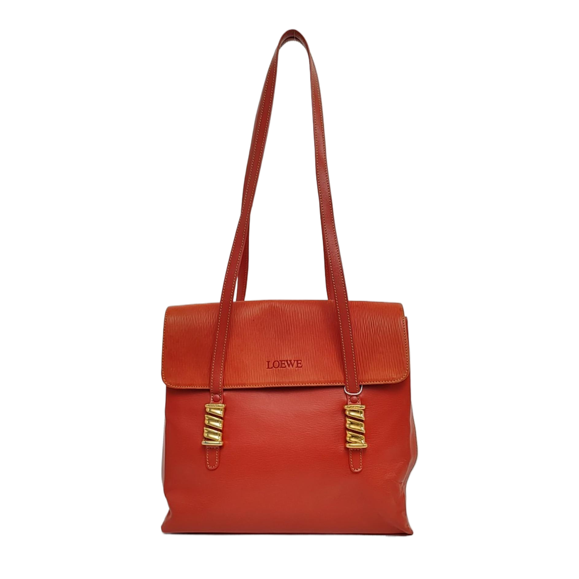Calfskin Tote Bag Red